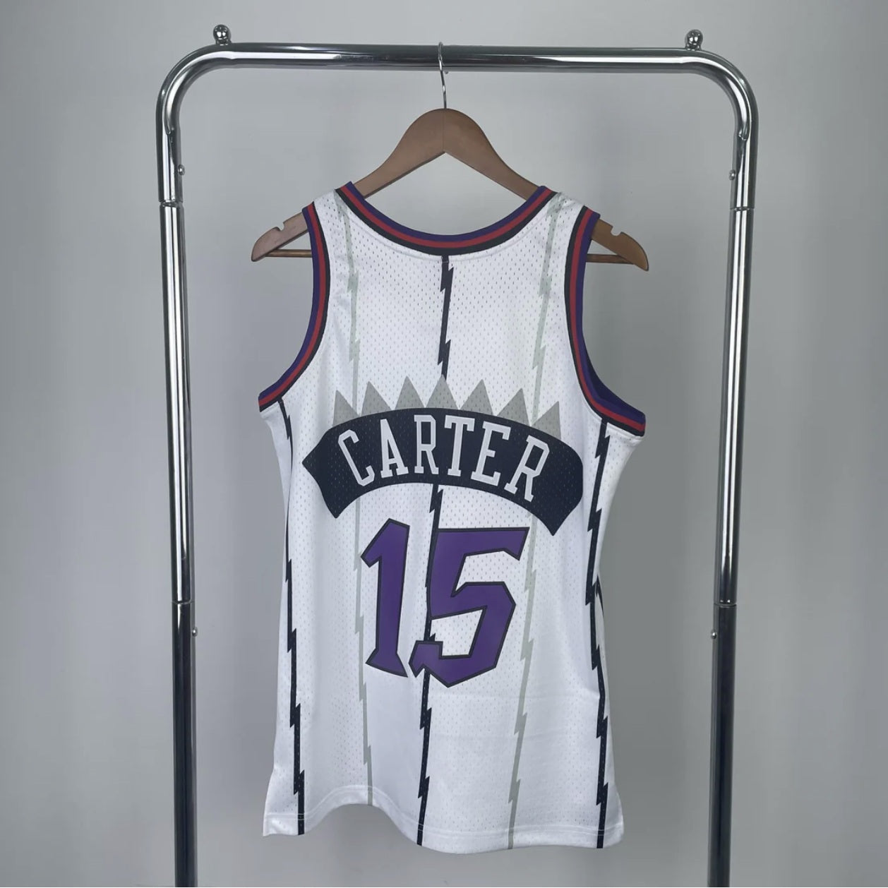 Toronto Raptors 1998-99 Vince Carter Mitchell & Ness White Hardwood Classics Swingman Jersey