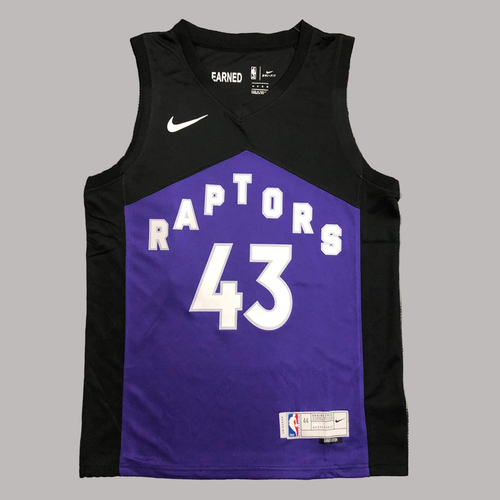 Toronto Raptors 2021 Black and Purple Earned Edition Swingman Jersey