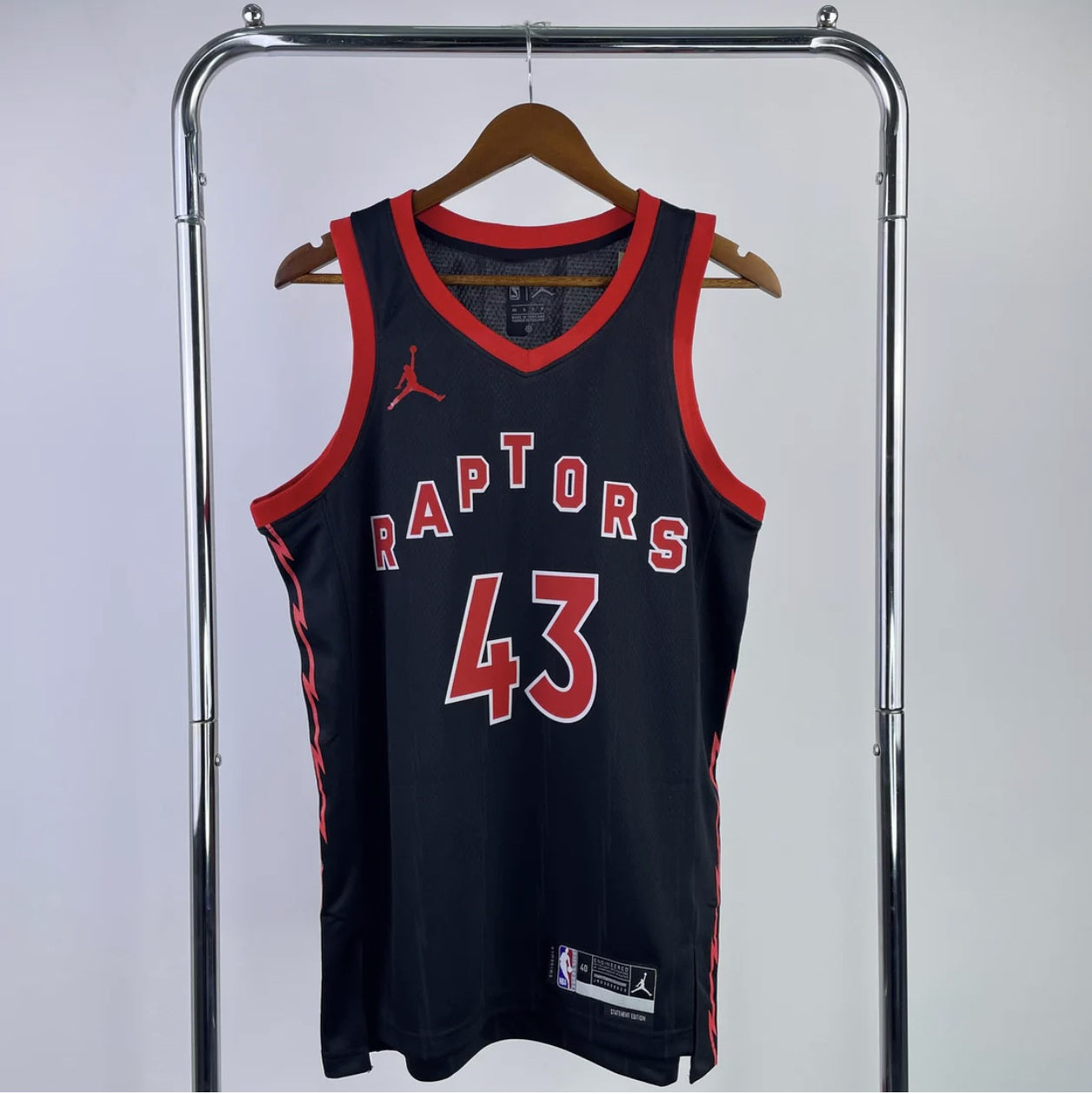 Toronto Raptors 2023-24 Jordan Brand Black Statement Edition Swingman Jersey