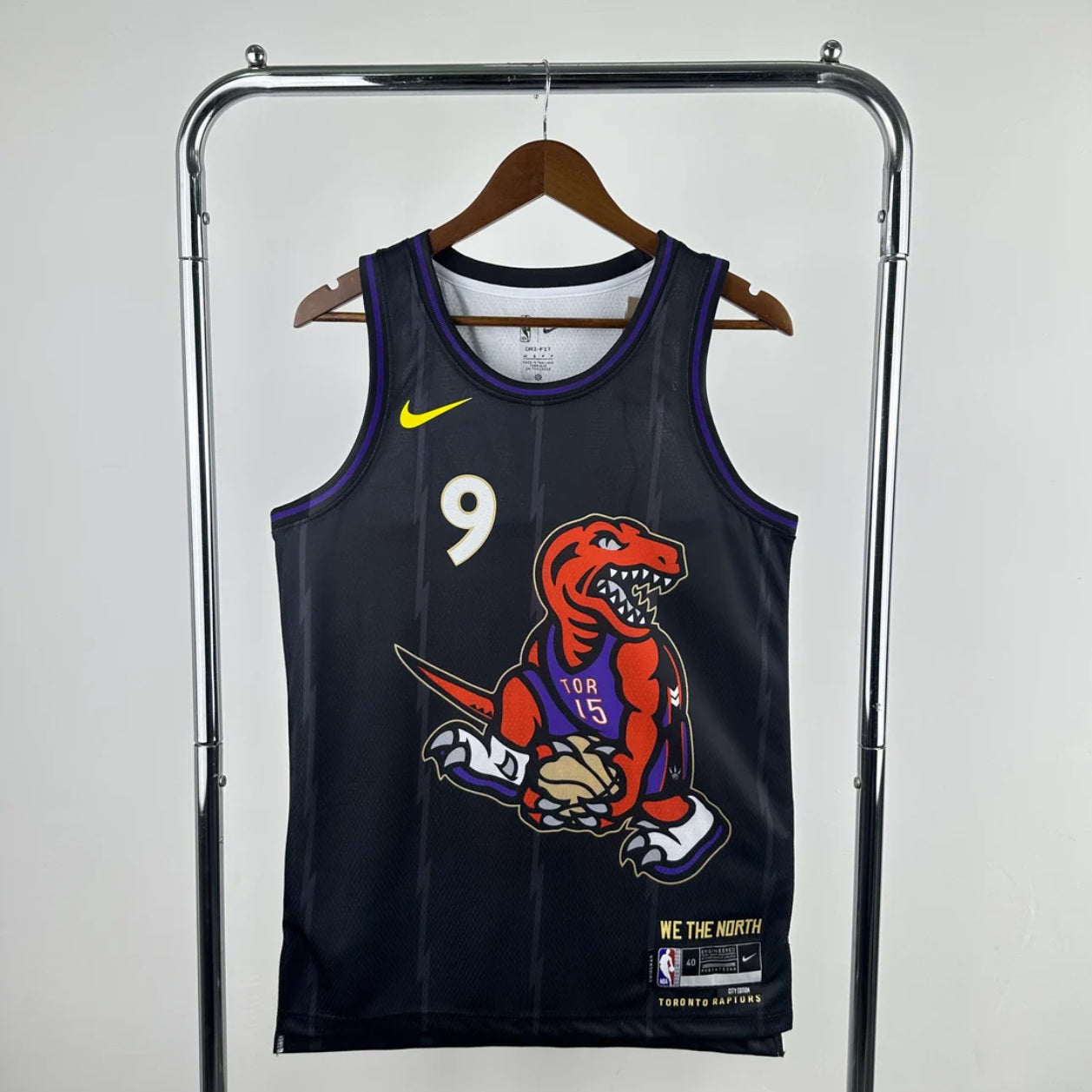 Toronto Raptors 2024-25 Black City Edition Swingman Jersey