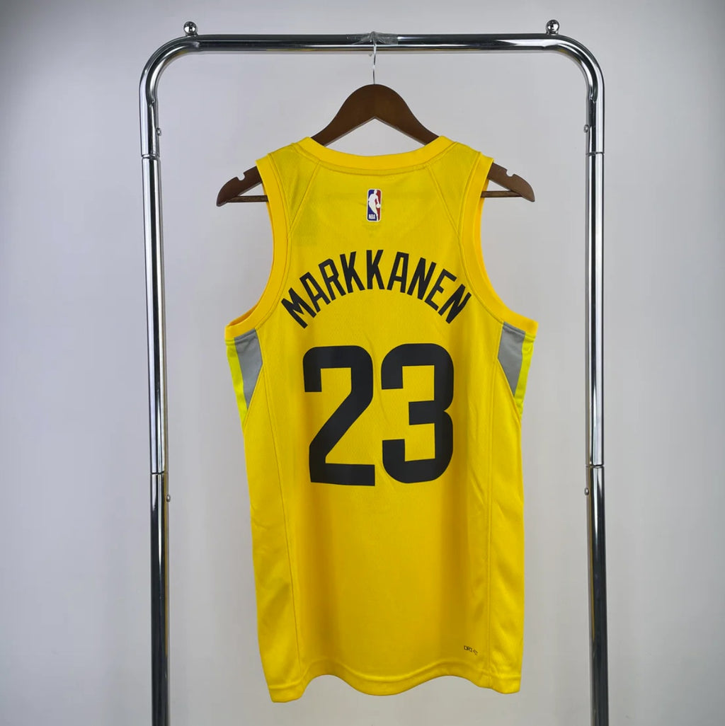 Utah Jazz 2023-24 Yellow Swingman Icon Edition Jersey