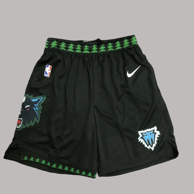 Minnesota Timberwolves 2025-26 Black Shorts