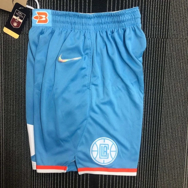 Los Angeles Clippers 75th Anniversary Blue Swingman City Edition Shorts
