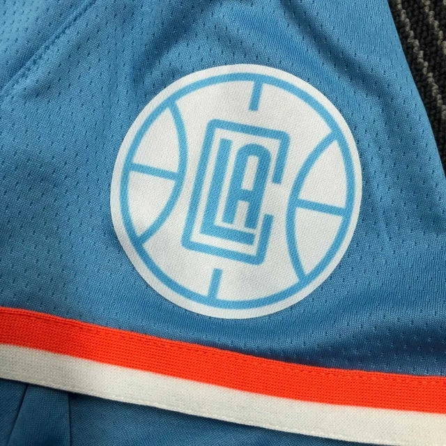 Los Angeles Clippers 75th Anniversary Blue Swingman City Edition Shorts