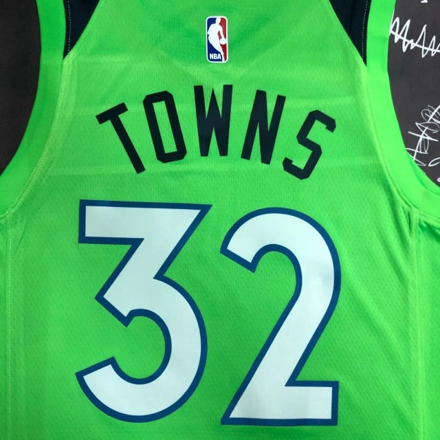 Minnesota Timberwolves 2021-22 Green Statement Edition Jersey