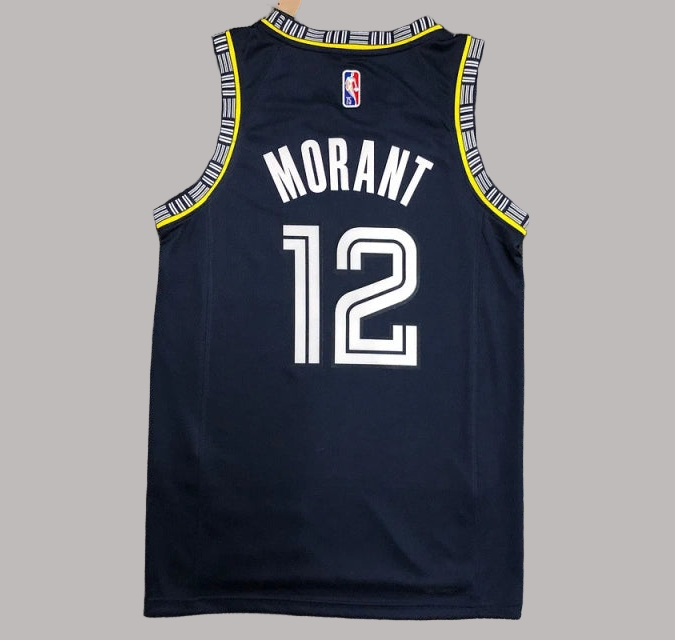 Memphis Grizzlies 2022 Navy 75th Anniversary City Edition Jersey