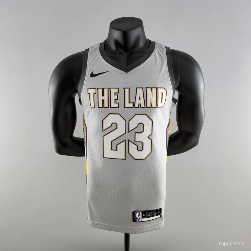 Cleveland Cavaliers 2018 Grey The Land Edition Jersey