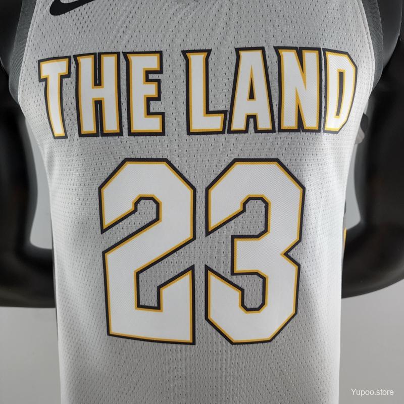 Cleveland Cavaliers 2018 Grey The Land Edition Jersey