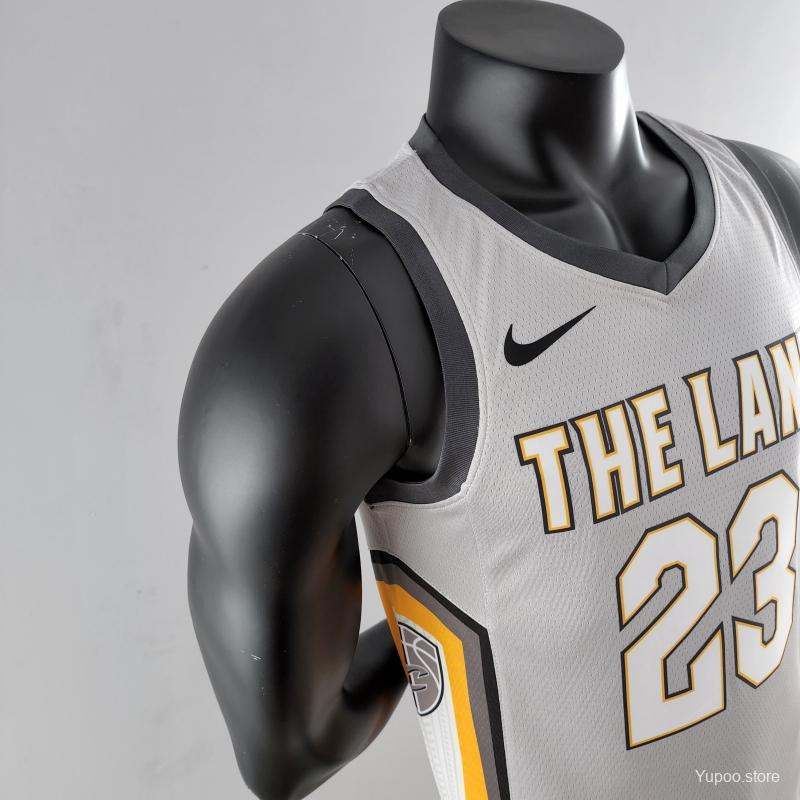 Cleveland Cavaliers 2018 Grey The Land Edition Jersey