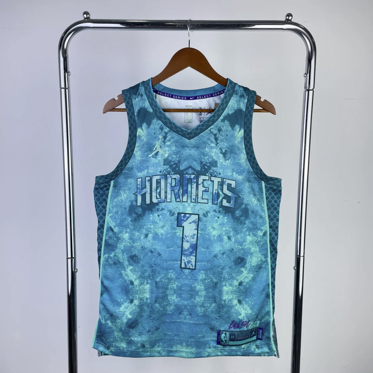 Charlotte Hornets 2023 LaMelo Ball Jordan Brand Teal Select Series Swingman Jersey