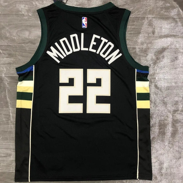 Milwaukee Bucks Jersey 2020-21 Black Icon Edition