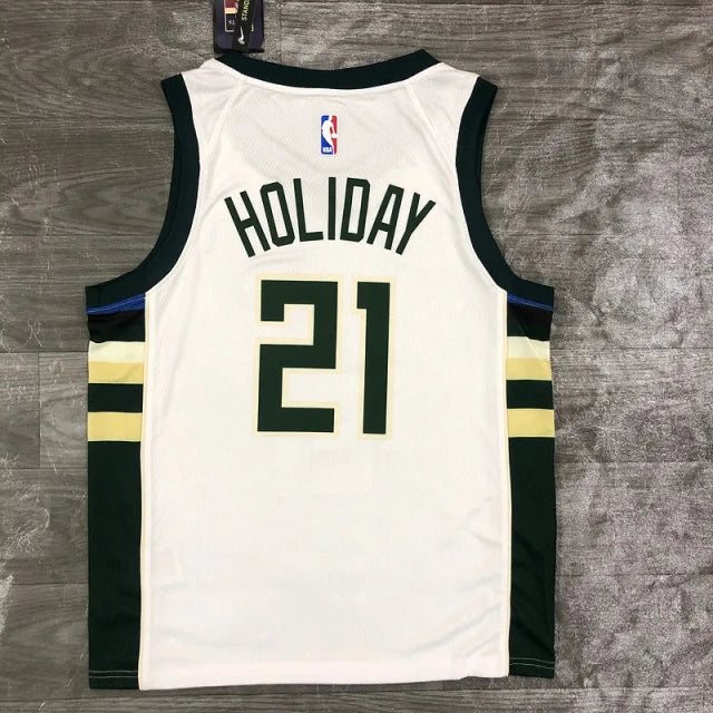 Milwaukee Bucks Jersey 2020-21 White Association Edition