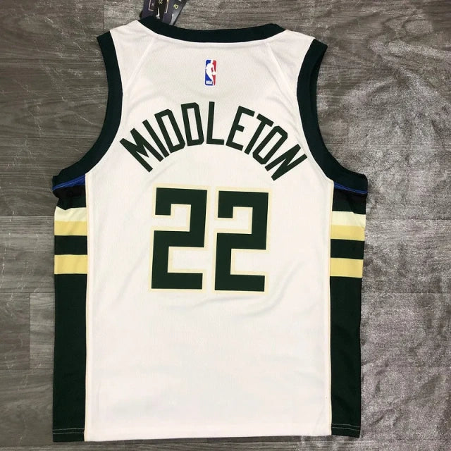 Milwaukee Bucks Jersey 2020-21 White Association Edition