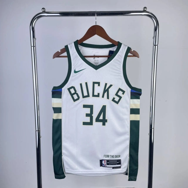 Milwaukee Bucks Jersey 2023 White Edition