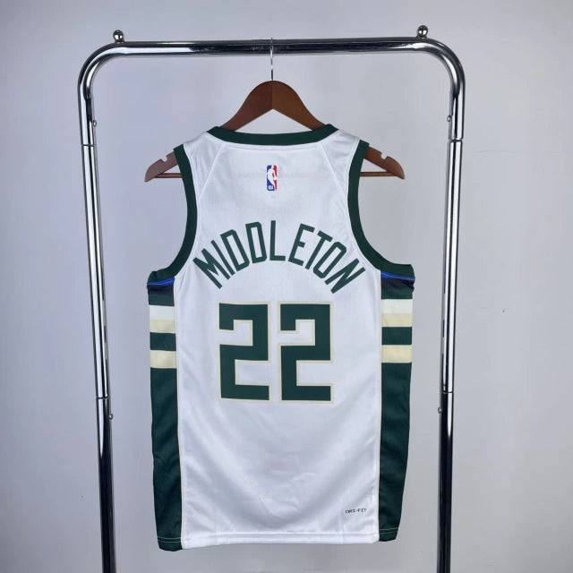 Milwaukee Bucks Jersey 2023 White Edition