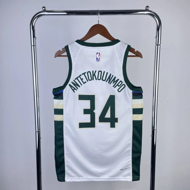 Milwaukee Bucks Jersey 2023 White Edition