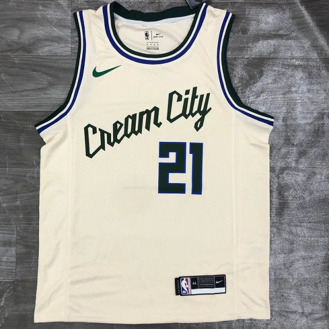 Milwaukee Bucks Jersey 2020-21 White City Edition