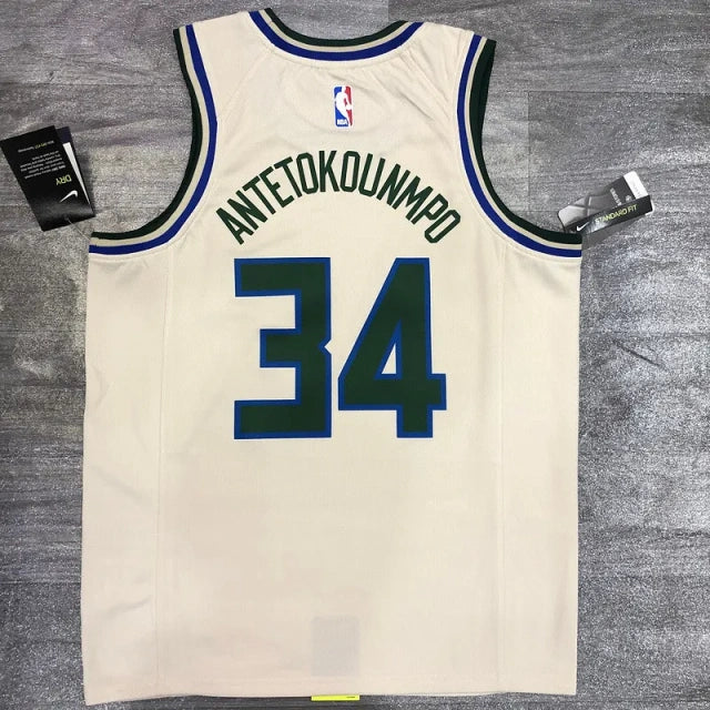 Milwaukee Bucks Jersey 2020-21 White City Edition
